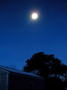 Christmas Morning Moon